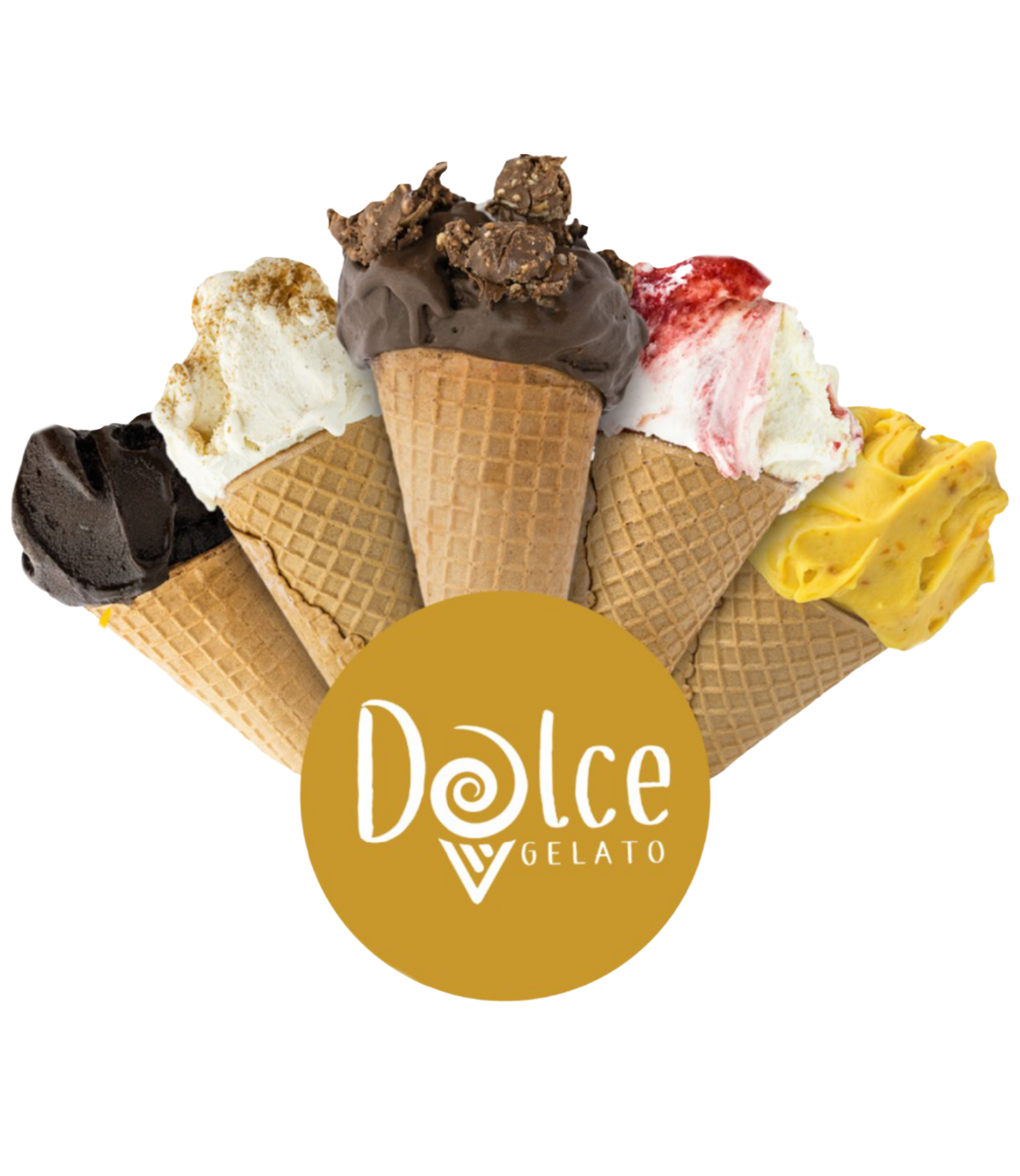 Conos de gelato artesanal Dolce Gelato